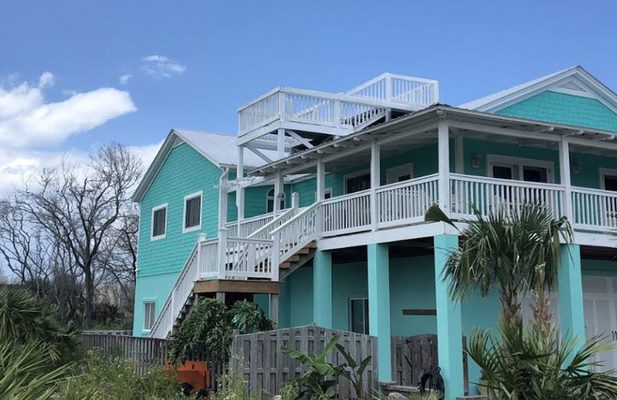 Painted coastal home near Flagler Beach
